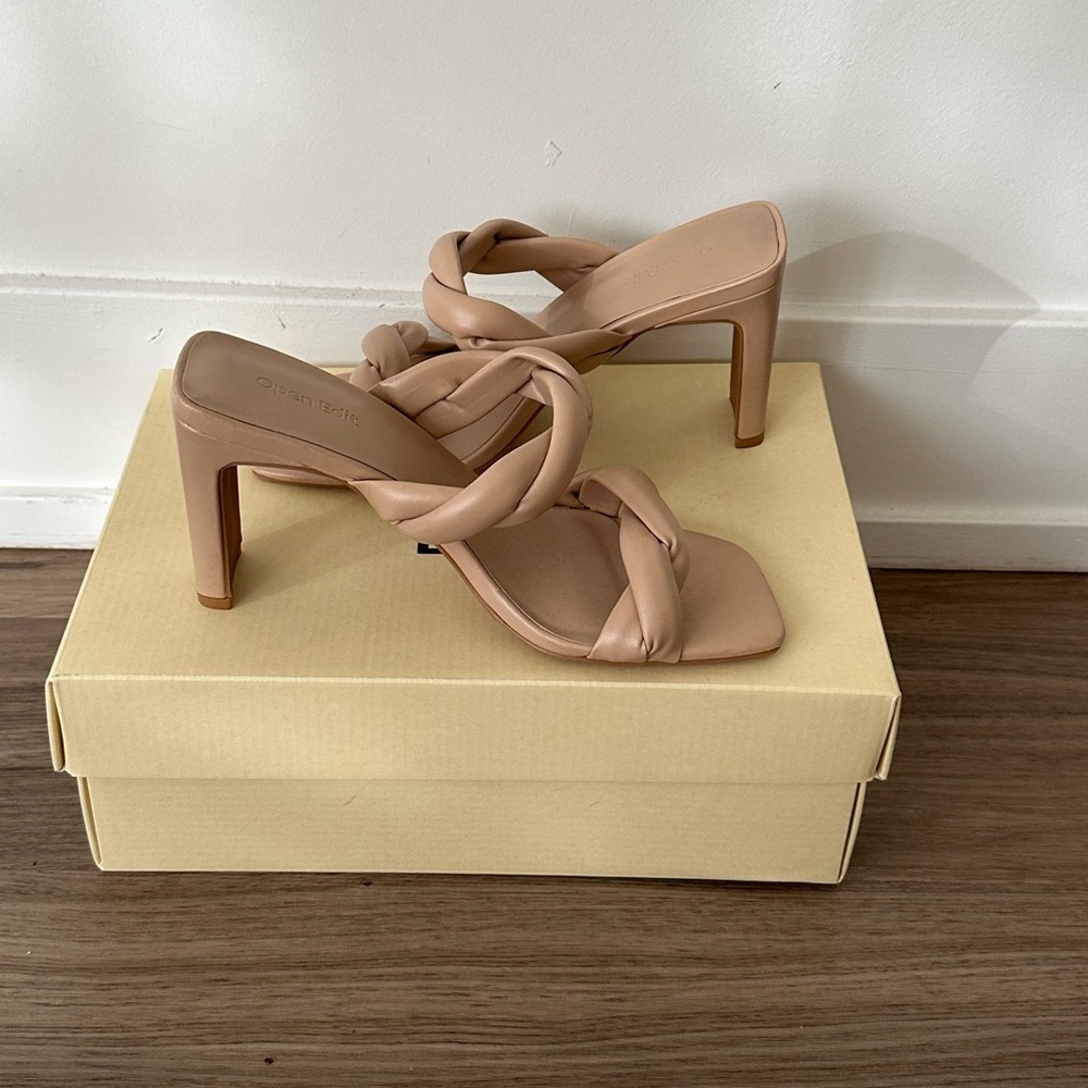 Brand new Open Edit braided heels